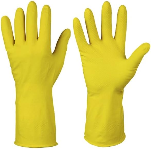 Gloves XL Dish Yellow Rubber 1EA