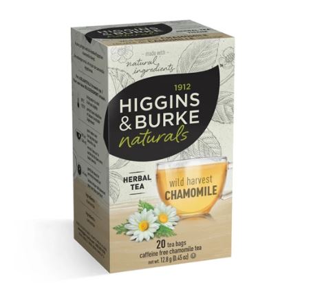 Tea Chamomile HIGGINS AND BURKE CASE  6x20ct