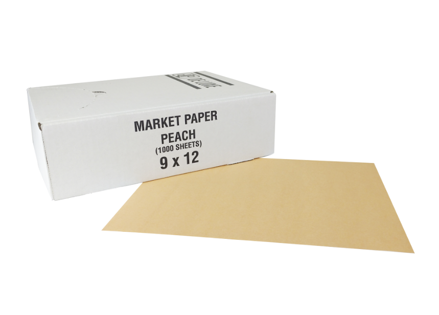 Market Peach Butcher Paper 9x12" 4M 1000EA