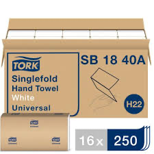 Towel Singlefold White TORK *16x250EA