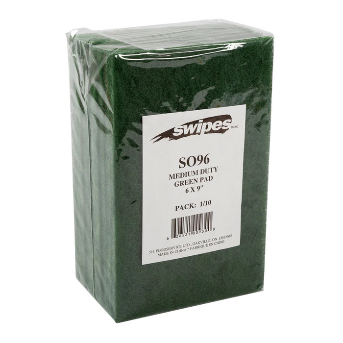 Green Scouring Pads 6"x9" 10EA