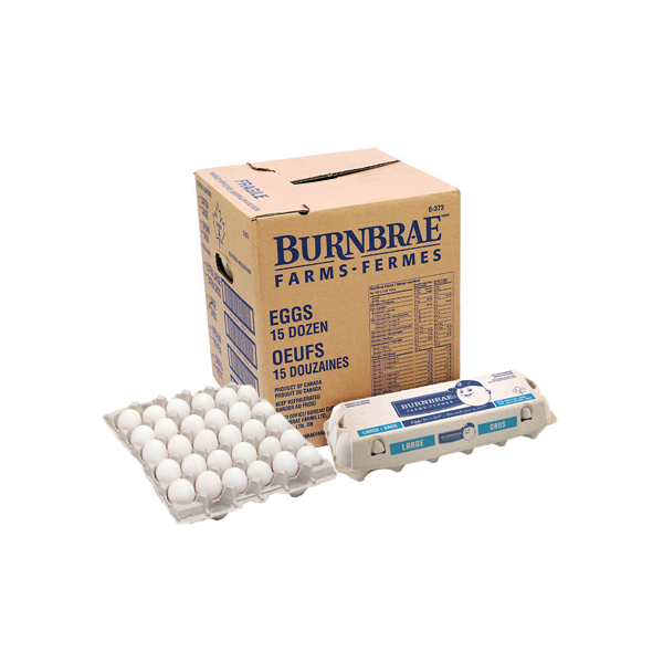 Eggs Whole Large White Loose BURNBRAE 15 Dozen