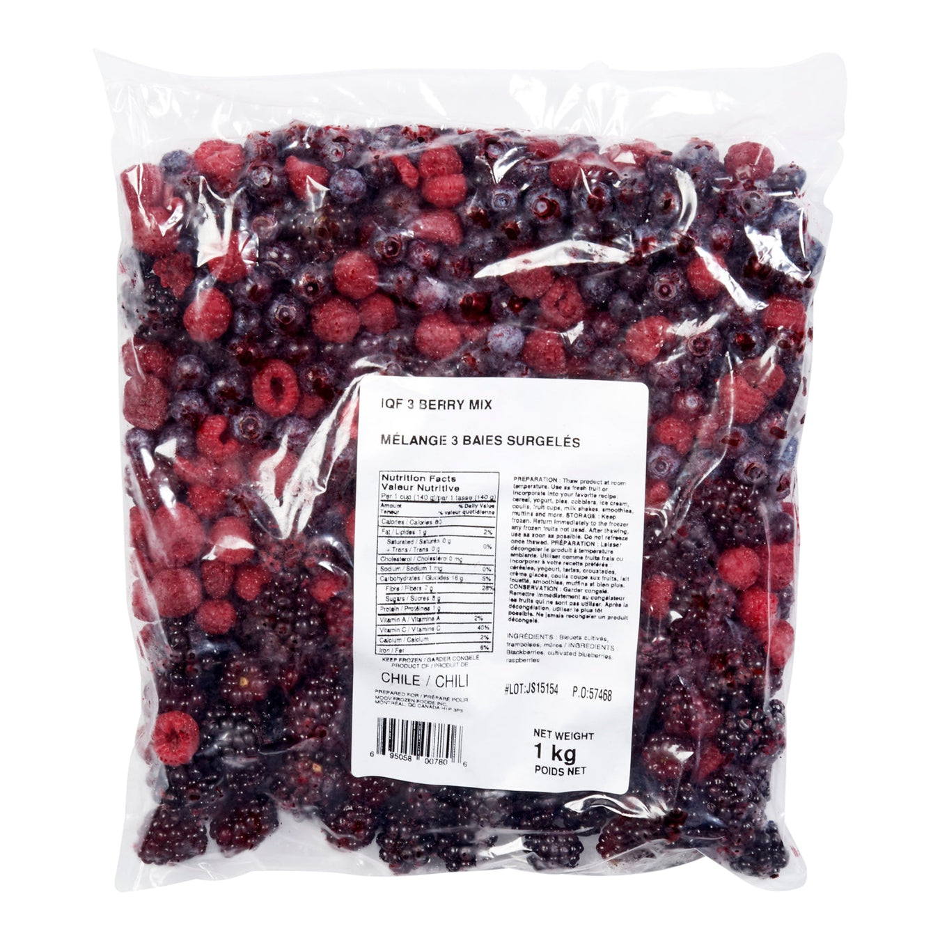 Frozen Fruits and Vegetables