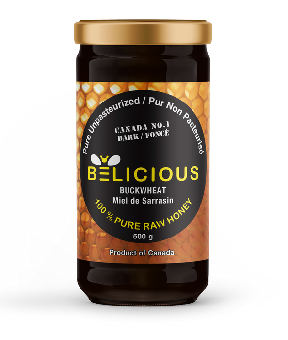 Buckwheat Honey Ontario BELICIOUS 500ML