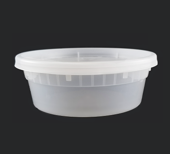 Plastic Deli Container ROUND 8OZ 500EA