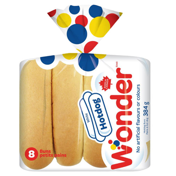 Hot Dog Buns WONDERBREAD 8EA