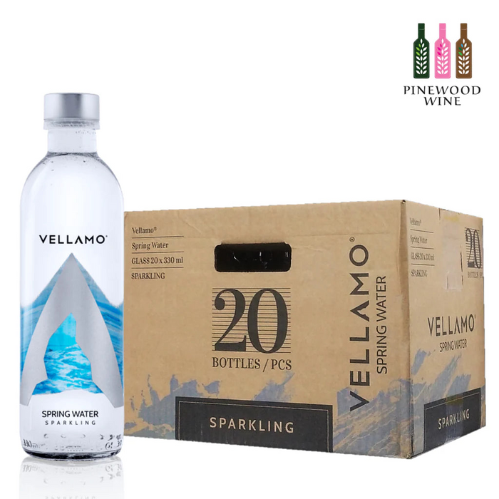 Water Sparkling Glass VELLAMO 20x 330ML