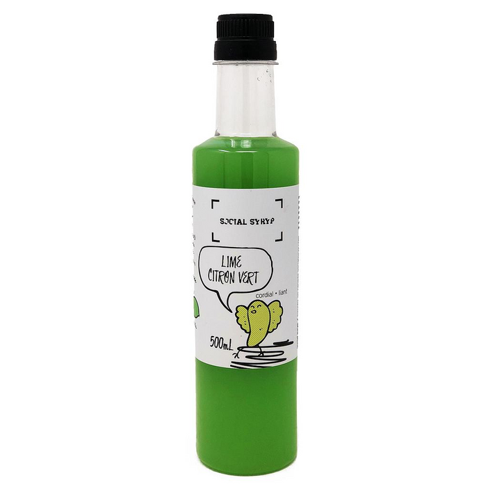 Lime Cordial Mixer SOCIAL SYRUP 500ML