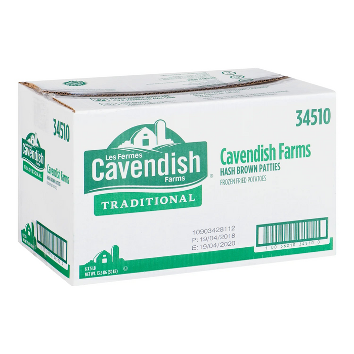 Hash Brown Patties CAVENDISH 6x5LB