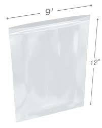 Resealable Poly Bag ZIPLOCK 9X12 1000EA