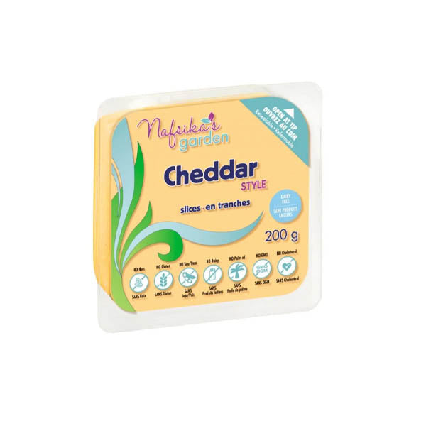 Cheddar Style Slices VEGAN NAFSIKAS GARDEN 200GRAM