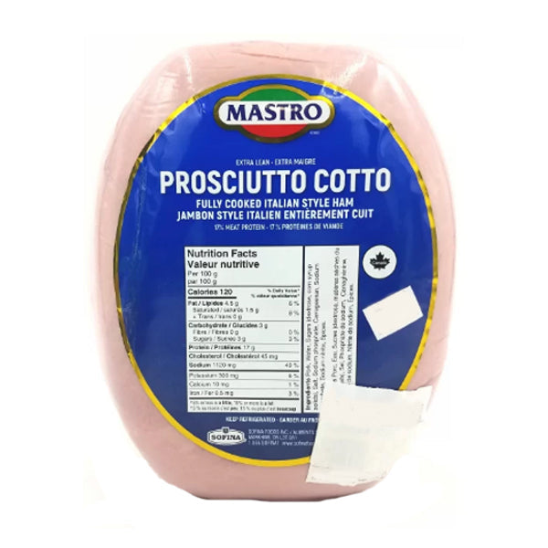 Prosciutto Cotto DOMESTIC MASTRO AVG 6KG