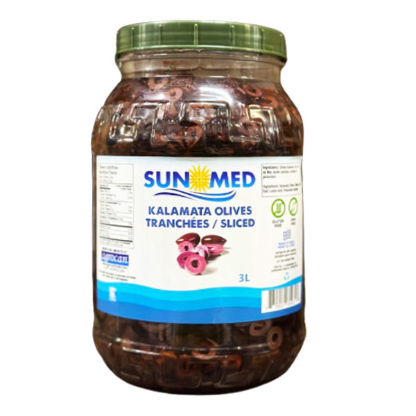 Olive Kalamata Sliced SUNMED 3LT