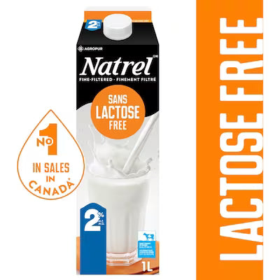 Milk Lactose Free 2% NATREL 1LT