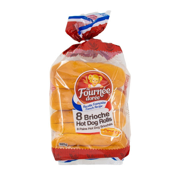 Brioche Hot Dog Buns Brioche LA FOURNEE DOREE 16x385gr