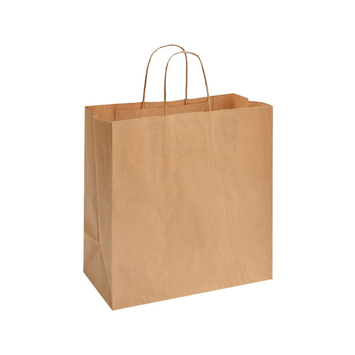 Paper Bags with Handle BROWN 13x7x13 LARGE (250)