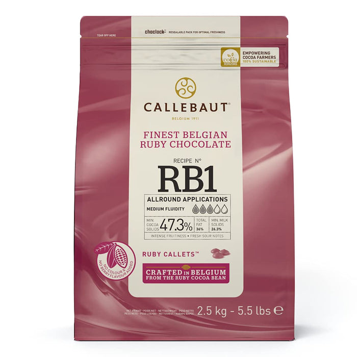 Chocolate Ruby (pink) Callets CALLEBAUT 2.5kg