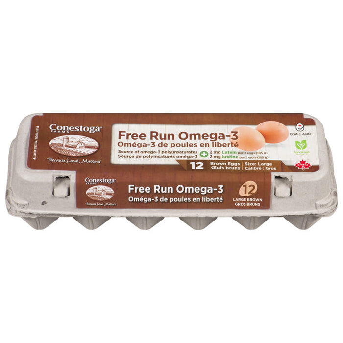 Eggs Whole Free Run Organic CONESTOGA 180EA