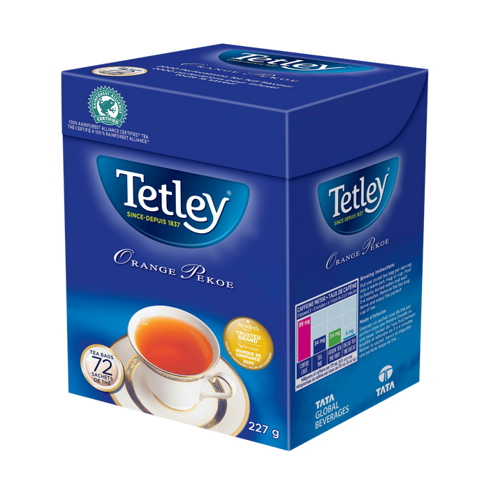 Tea Orange Pekoe TETLEY 72 count